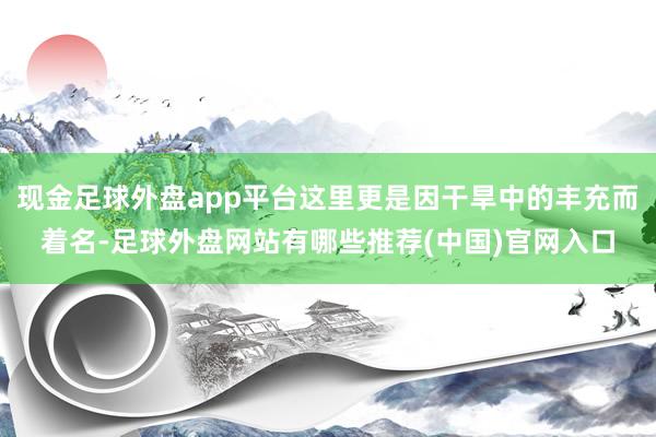 现金足球外盘app平台这里更是因干旱中的丰充而着名-足球外盘网站有哪些推荐(中国)官网入口