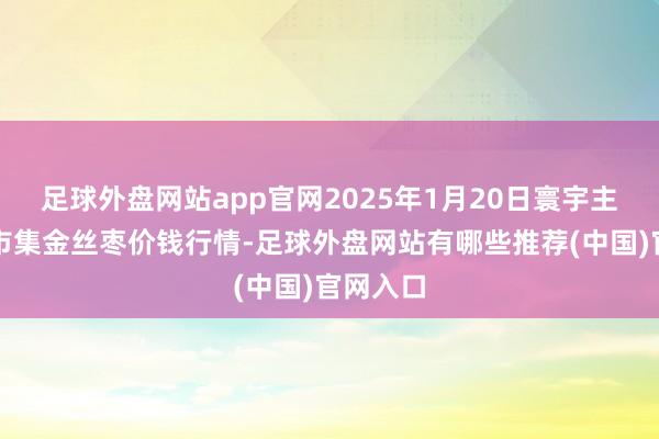 足球外盘网站app官网2025年1月20日寰宇主要批发市集金丝枣价钱行情-足球外盘网站有哪些推荐(中国)官网入口