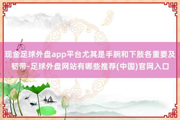 现金足球外盘app平台尤其是手腕和下肢各重要及韧带-足球外盘网站有哪些推荐(中国)官网入口